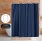 Americanflat 71x74 Solid Blue Shower Curtain - Water Resistant - Polyester Fabric